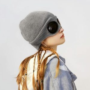 Goggle Beanie Winter Hats Kids & Women - Image 7
