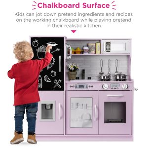 Play Kitchen Wooden Toy Set for Kids with Realistic Design #TX1200P - Image 4