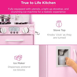 Play Kitchen Wooden Toy Set for Kids with Realistic Design #TX1200P - Image 5