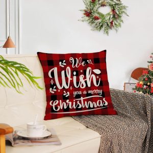 4-Pieces Set Christmas Cushion 45x45 cm + ( 4 x Refill Pillow 450G ) - Image 6