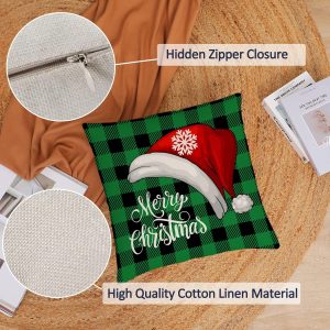 4-Pieces Set Christmas Cushion 45x45 cm + ( 4 x Refill Pillow 450G ) - Image 5