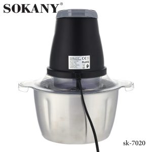 Sokany SK-7020, Electric Chopper - 400w - 2.0Ltr - Image 3