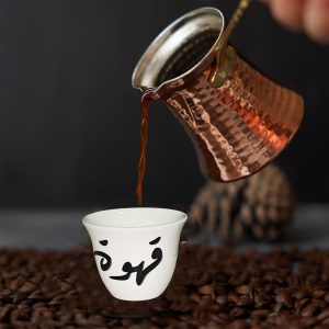 6-Pieces Ceramic Arabic Coffee Cup Set - Image 3