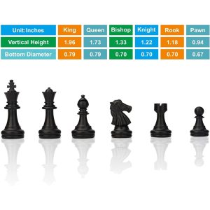 Magnetic Travel Chess Set with Folding Chess Board - Image 4