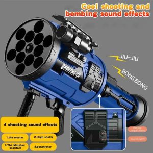12 Rounds Soft Bullet Rocket Launcher Toy - Image 5