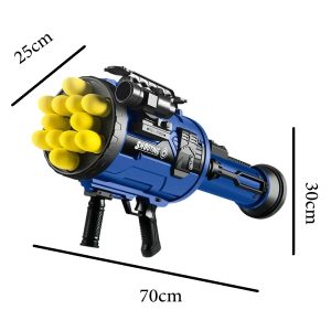 12 Rounds Soft Bullet Rocket Launcher Toy - Image 3
