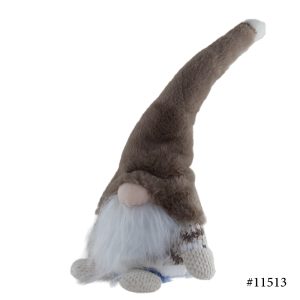 2 Assorted Sitting Gonks With Brown Fur Hats - Image 3