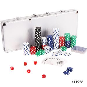 Professional Printed Poker Chips, 500-Pcs in Aluminum Case - Image 5