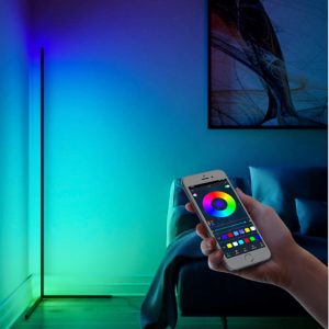 RGB LED Corner Floor Lamp Corner Light With Bluetooth APP & Remote Control - Image 7