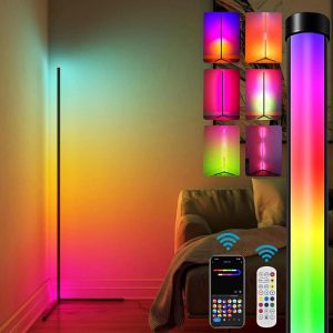 RGB LED Corner Floor Lamp Corner Light With Bluetooth APP & Remote Control - Image 2