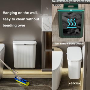 Hanging Trash Can with Lid - Image 10