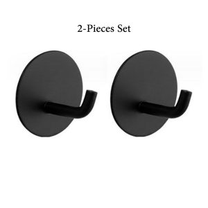 2-Pieces Heavy Duty No Drill Stainless Steel Self Adhesive Hooks 1004-2/5 - Image 8