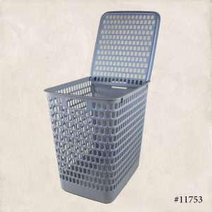 High Flexible Laundry Basket with Handles & Lid - Image 4