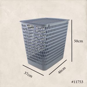 High Flexible Laundry Basket with Handles & Lid - Image 5