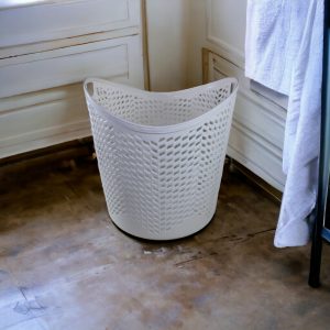 Oval Flexible Laundry Basket with Handles - Image 3
