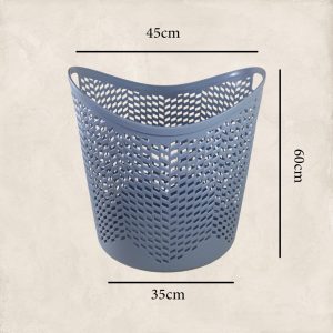 Oval Flexible Laundry Basket with Handles - Image 5