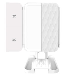 Makeup Mirror Trifold With LED light - Image 6