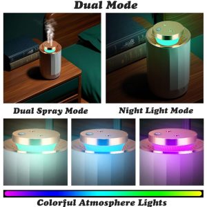 Dual USB Humidifier with Night Light 2200ml - Image 4