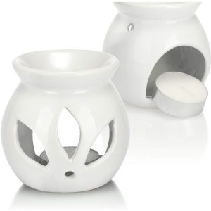 Ceramic Oil Burner With 3 Bottles Of Essential Oil 10 ml - Image 6