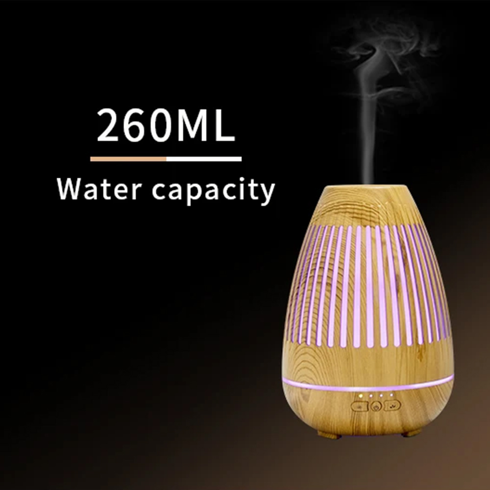 Aroma Diffuser, Humidifiers Cool Mist Wood Grain 260ml - TezkarShop ...