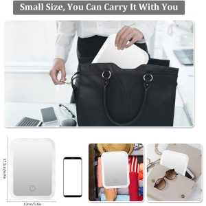 Rechargeable LED Makeup Mirror with Touch Screen - Image 4