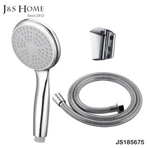 J&S 3-Pieces Shower Heads with Hose and Holder Set, Js185675