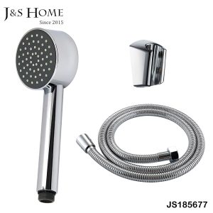 J&S 3-Pieces Shower Heads with Hose and Holder Set, JS185677