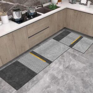 2-Pieces Kitchen Non-slip Floor Mats Set - Image 3