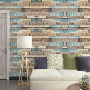 3D Self Adhesive Brick Wall Signs Vintage Brick Design 77 x 70 cm - Image 1