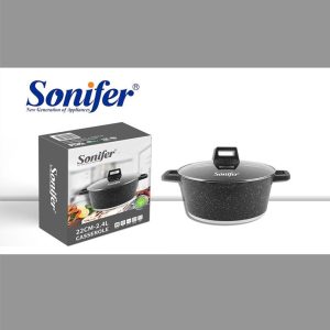 Sonifer, 2.4L Wear-Resistant Non-Stick Granite Casserole SF-1127 (D22 x H9)cm - Image 3