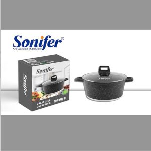 Sonifer, 3L Wear-Resistant Non-Stick Granite Casserole SF-1127 (D24 x H9)cm - Image 3