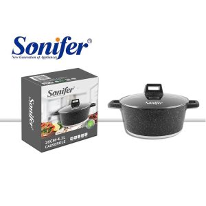 Sonifer, 4.2L Wear-Resistant Non-Stick Granite Casserole SF-1127 (D26 x H10)cm - Image 3
