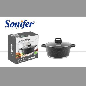 Sonifer, 28 cm 5.1L Wear-Resistant Non-Stick Granite Casserole (D28 x H12)cm - Image 3