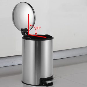 Anti-Fingerprint Brushed Stainless Steel Garbage - Image 5