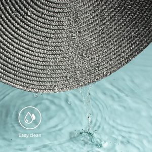 2-Pieces Round Braided Placemats Table Mats for Dining Tables 38cm - Image 6