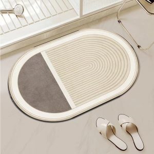 Anti-Slip Bathroom Mat Quick Drying (L50 x W80 x T0.25)cm - Image 4