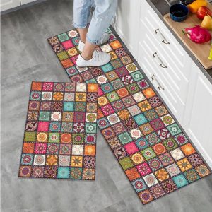 2-Pieces Kitchen Non-slip Floor Mats Set - Image 3