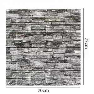3D Self Adhesive Brick Wall Signs Vintage Brick Design 77 x 70 cm - Image 4