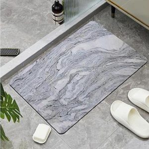Anti-Slip Bathroom Mat Quick Drying (L50 x W80 x T0.25)cm - Image 5