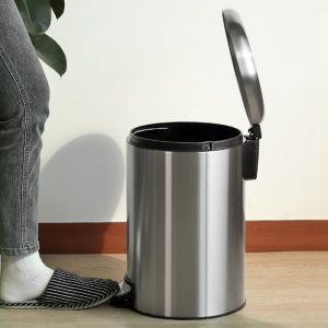Anti-Fingerprint Brushed Stainless Steel Garbage - Image 7