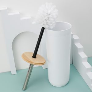 Sanitary 6-Pieces Bamboo Cover Bathroom Accessories Set - Image 6