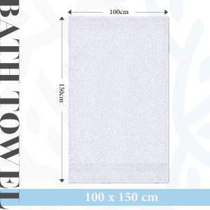 100x150 cm Highly Absorbent and Quick Dry Bath Towel - Image 6