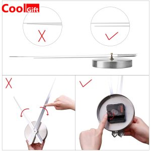 DIY Wall Clock 3D Mirror, Frames & Number ZH1719-Black - Image 7