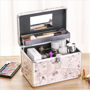 ( 17 x 13 x 13 ) cm Aluminium Cosmetic & Makeup Bag - Image 4