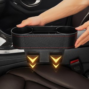 Microfiber Design Car Cup Holder Car Seat Organizer - Image 3