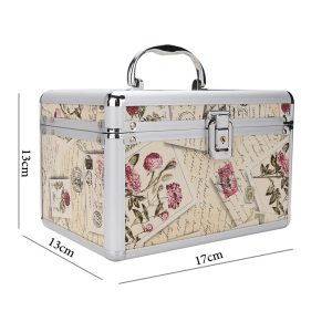 ( 17 x 13 x 13 ) cm Aluminium Cosmetic & Makeup Bag - Image 3