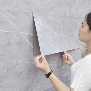 High Gloss Marble Effect PVC Wall Sticker Self Adhesive - Image 4