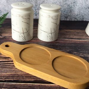 Ceramic Abstract Designed Salt and Pepper Set of 2 - Image 5