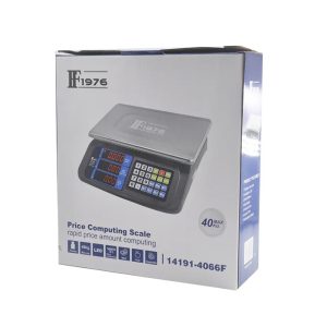40KG Stainless Steel Rechargeable Digital Pricing & Weighing Scale With 3-LCD Display - Image 4