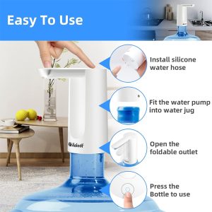 Foldable Water Pump Dispenser 1200mAh - Image 4